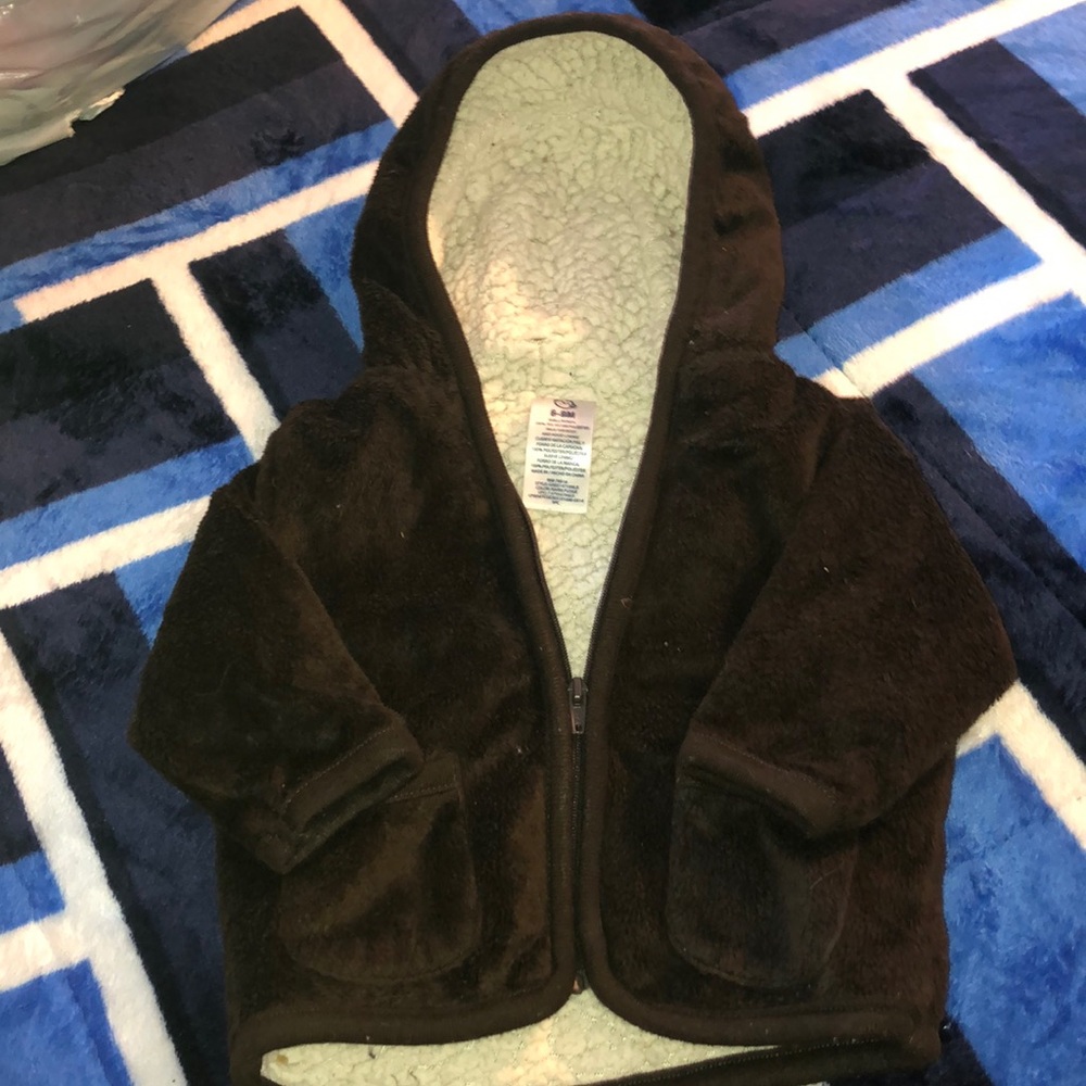 Brown cozy jacket for 6/9 months
